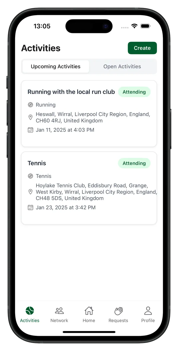 Rally App Profile Screen