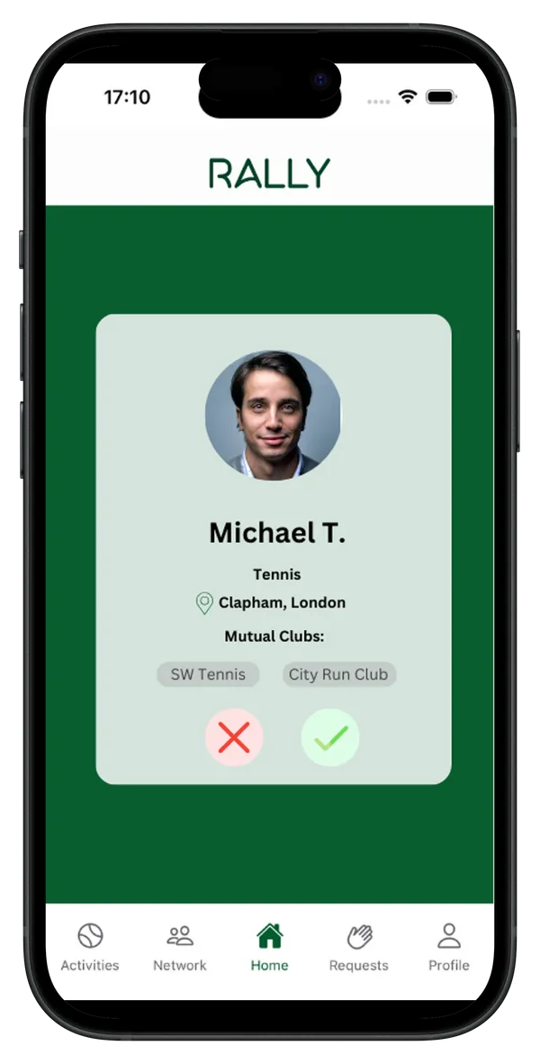 Rally App Search Screen